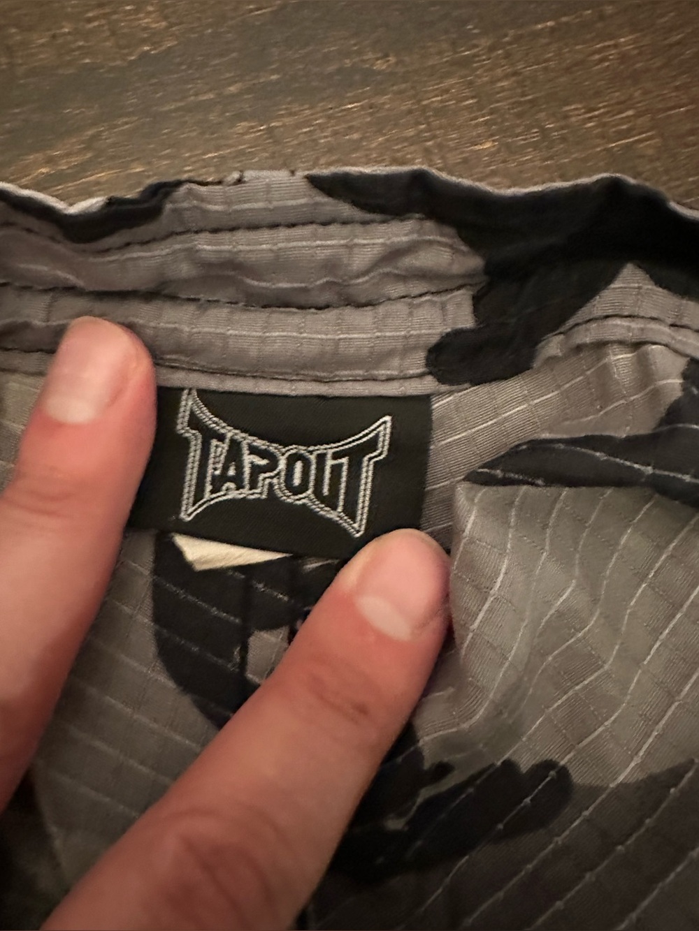 Tapout Men's MMA Fight Shorts Camo Black Gray White Red-Size 36 - Picture 4 of 11